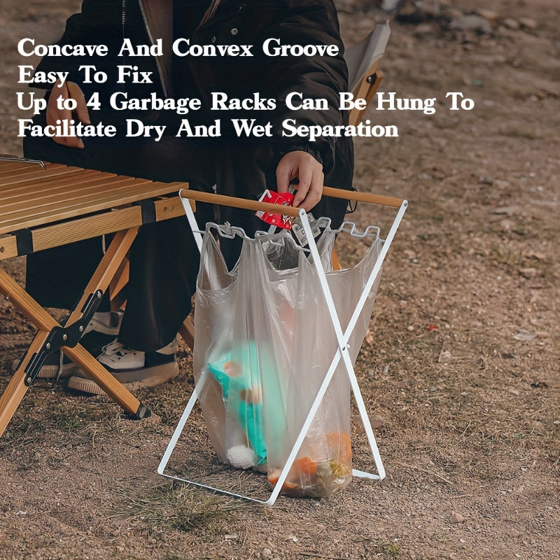 Foldable Camping Kitchen Debris Storage Rack