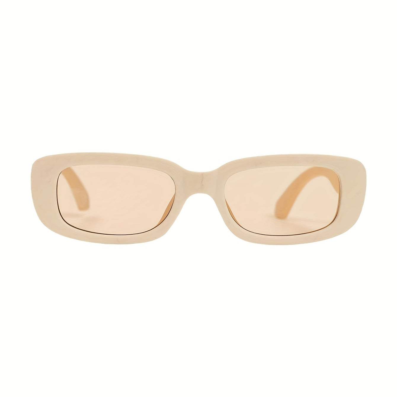 Y2K Rectangle Sunglasses Mod Matte Anti Glare UV400