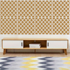 Moroccan Pattern Stencil for DIY Painting on Fabric Wood Tile Floor