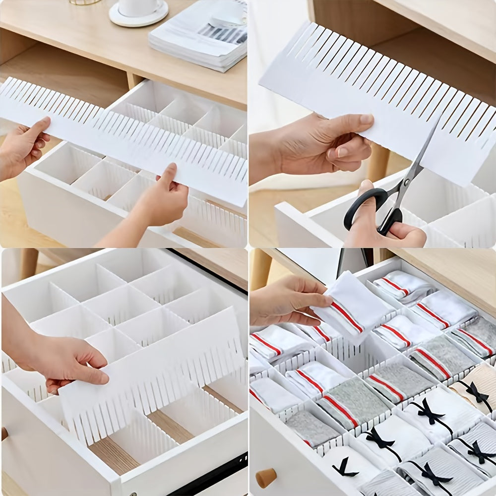 5pcs Adjustable Drawer Organizer for Socks Underwear Makeup Tidy Kitchen