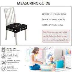 Plaid Jacquard Chair Cushion Cover Anti-slip Stool Cushion