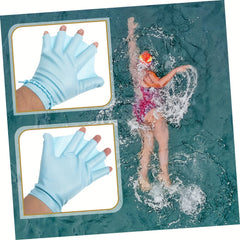 Silicone Webbed Gloves with Adjustable Strap for Water Sports
