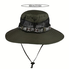 Breathable Wide Brim Bucket Hat for Outdoor Activities