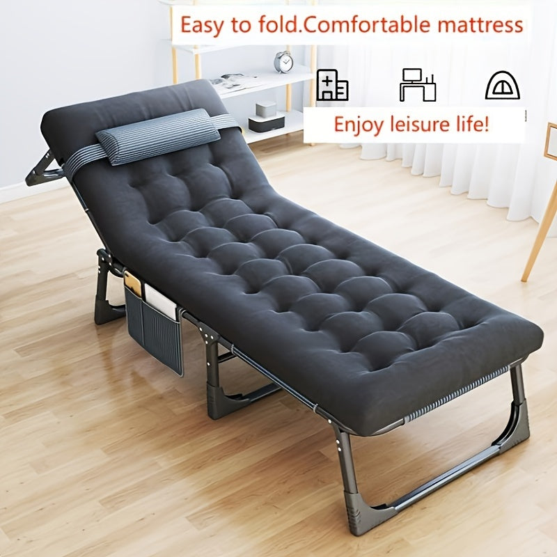 Portable Folding Bed for Outdoor Travel Camping Office Lunch Break