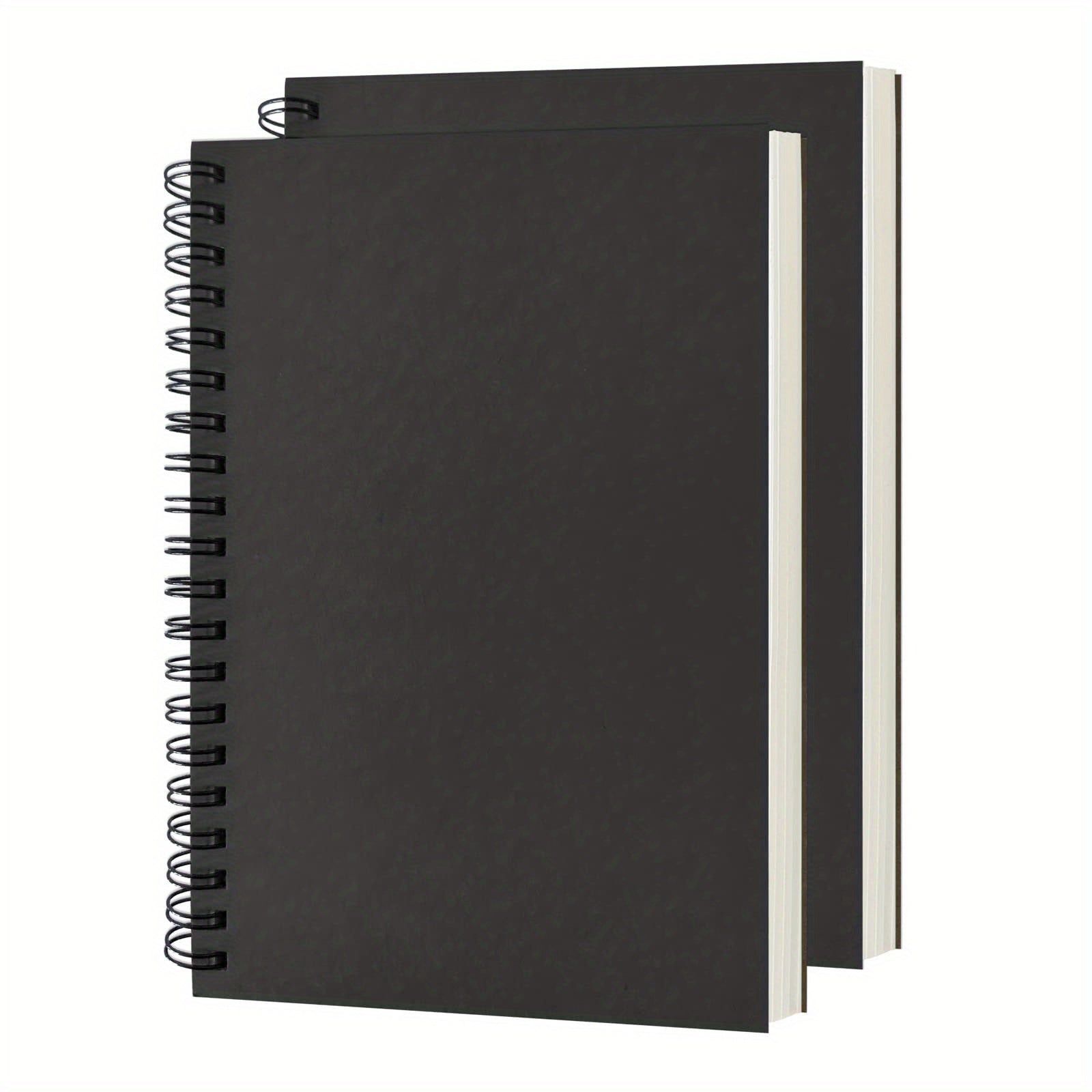 2 Pack Soft Cover Blank Spiral Notebooks 100 Pages 7.5x5.1 100GSM