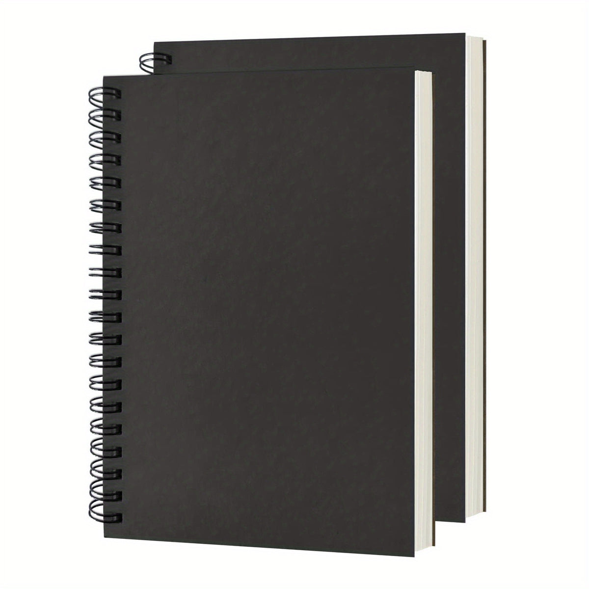 2 Pack Soft Cover Blank Spiral Notebooks 100 Pages 7.5x5.1 100GSM