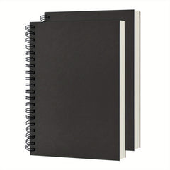 2 Pack Soft Cover Blank Spiral Notebooks 100 Pages 7.5x5.1 100GSM