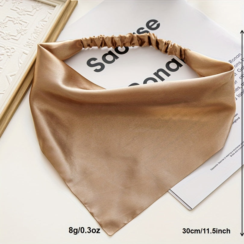 Solid Color Fabric Head Scarf Women's Hair Band
