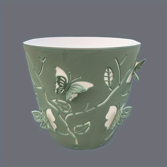 3D Cartoon Butterfly Self-suction Flower Pot Decoration