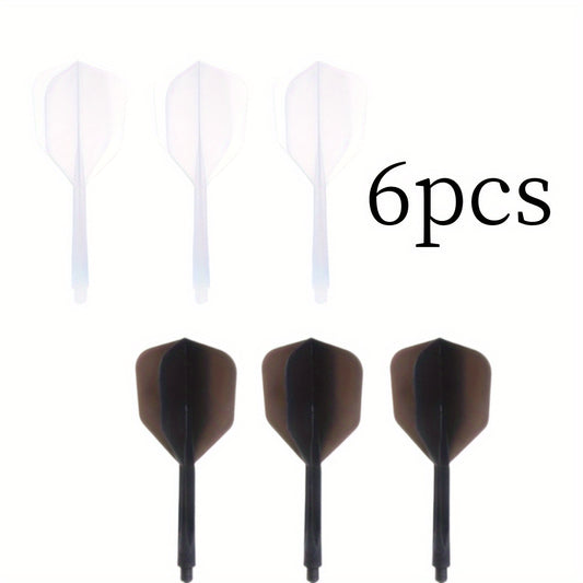 6pcs Transparent Dart Tail Anti-fall Wing