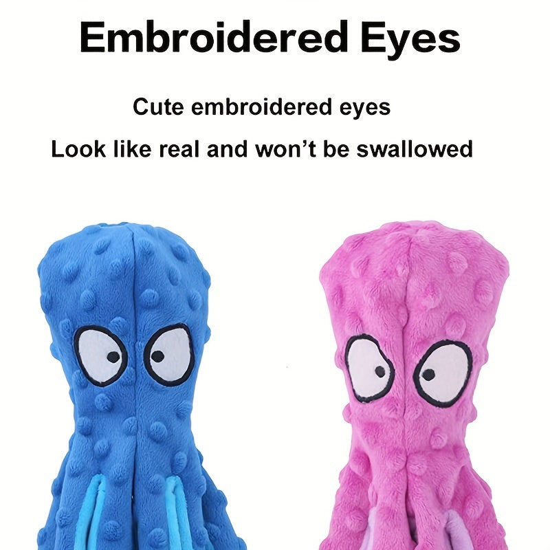 Octopus Plush Dog Toy Durable Chew Toy For Small Dogs
