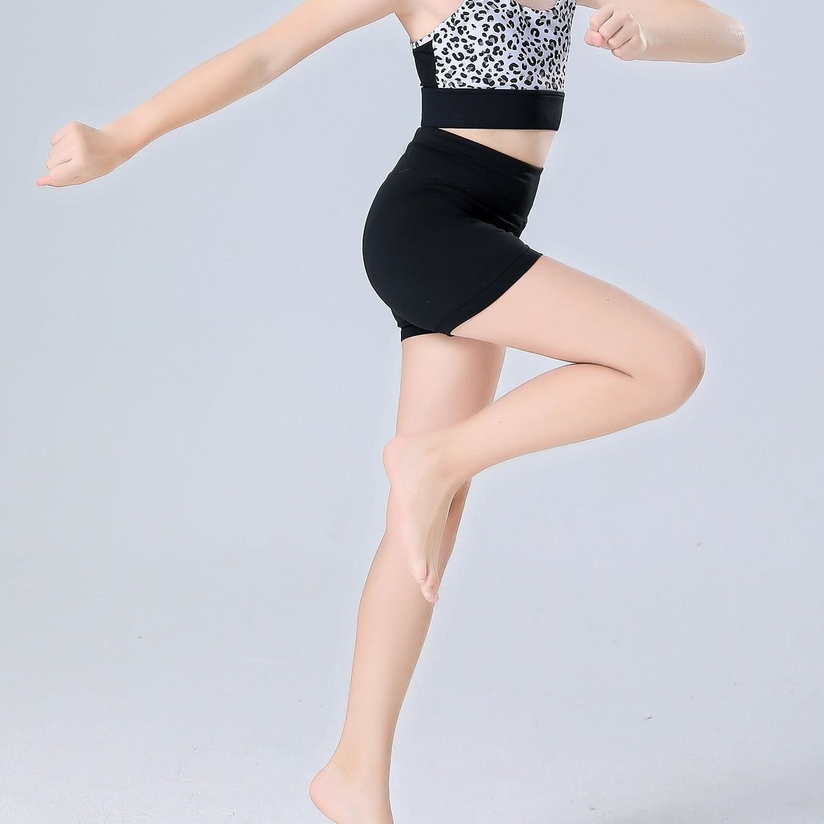 Girl's High Stretch Spandex Volleyball Shorts