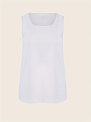 Casual Solid 2pc Set Tank Top & Wide Leg Pants Outfits Women's Clothing