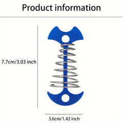 2PCS Spring Fishbone Ground Nails for Camping Tent Canopy