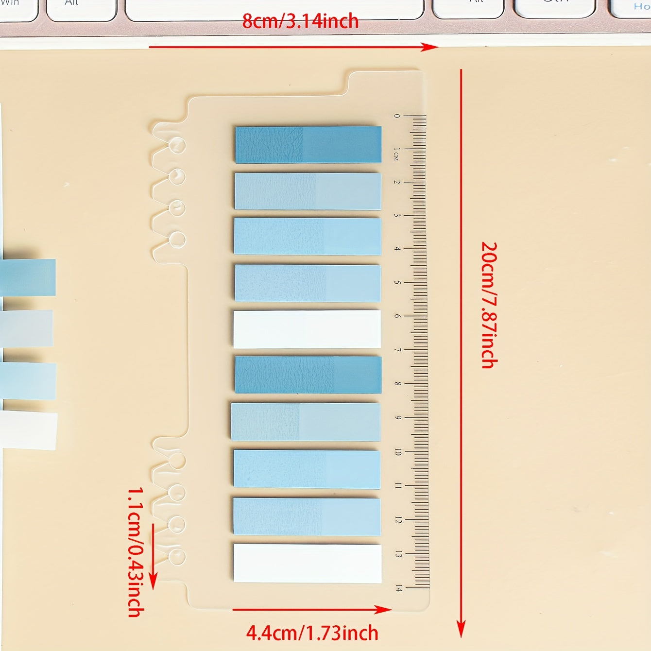 1 Pack PET Sticky Notes Multiple Colors Index Tabs 200 Sheets