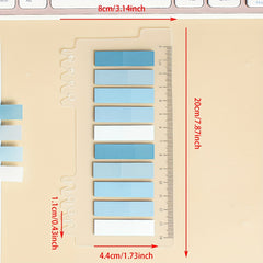 8 Sets PET Sticky Notes 200 Index Tabs Label Paper Indicators
