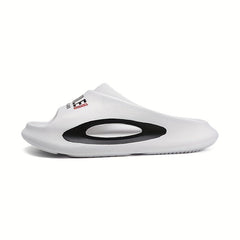Men's 'SMILE' Non Slip Platform Slides Soft Sole Cloud Slides