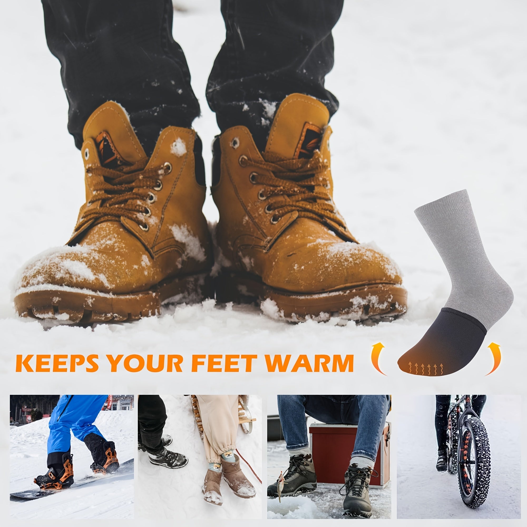 Neoprene Toe Warmers for Shoes Foot Warmer Booties - 2pcs