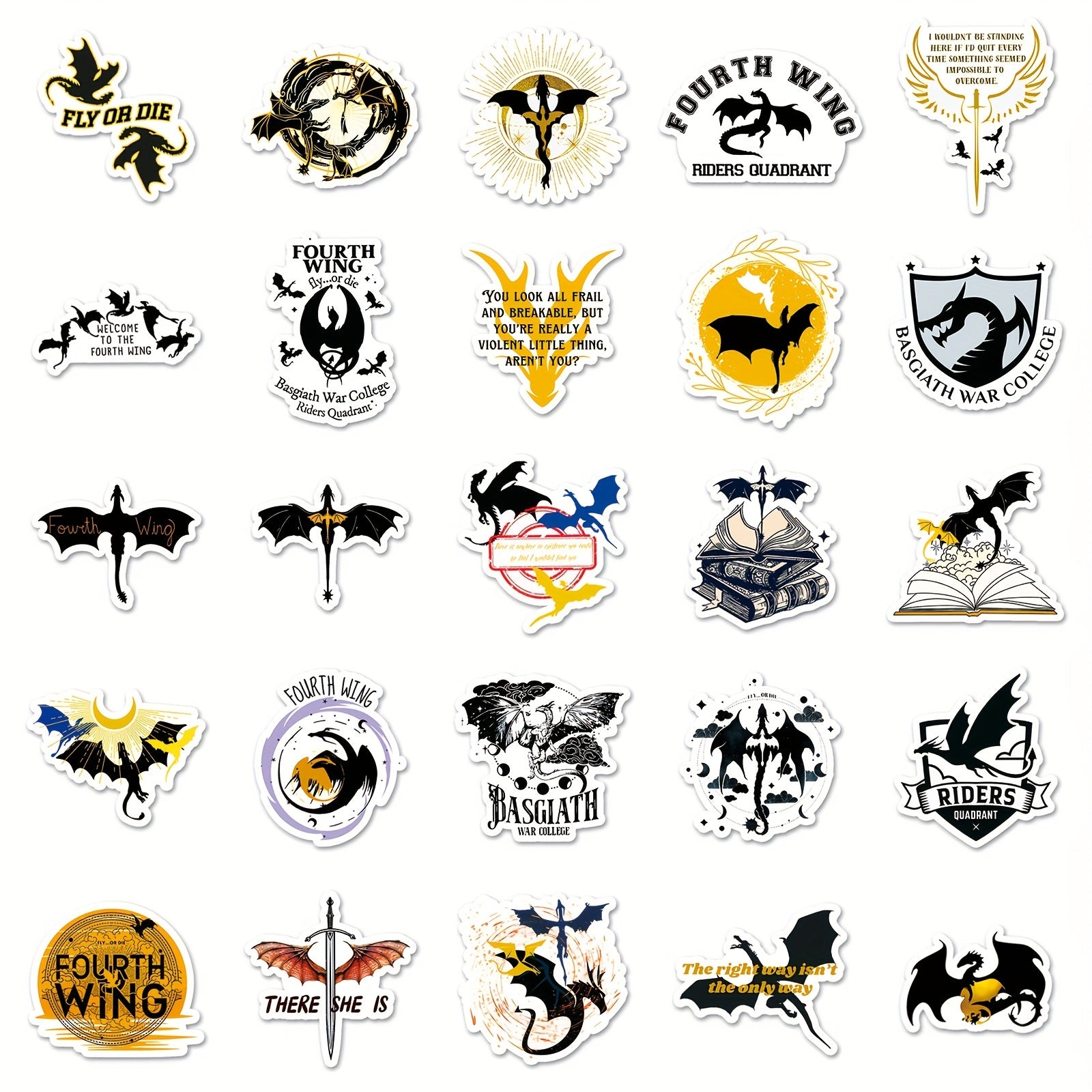 50pcs Dragon Series Graffiti Stickers Waterproof DIY Stickers