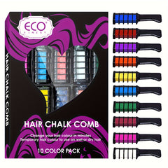 10 Vibrant Temporary Hair Chalk Combs for Parties & Cosplay