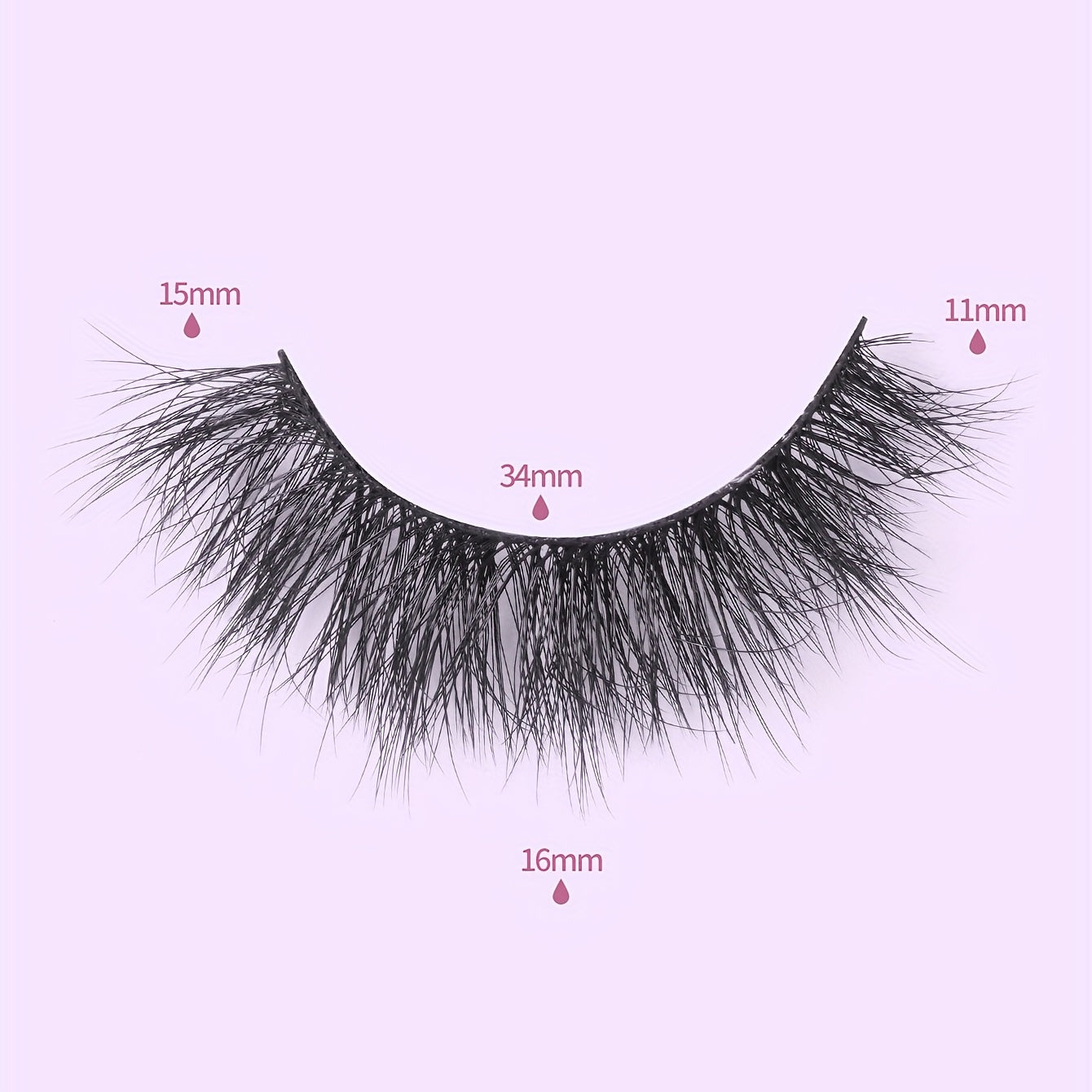 5 Pairs False Eyelashes Thick Fluffy Lashes Extension