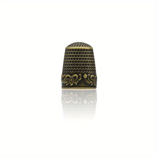 Metal Sewing Thimble Rings Hand DIY Red Bronze Shield