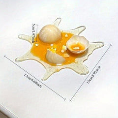 April Fool's Broken Eggs Phone Holder, Blown Milk Tea Spoof Toy