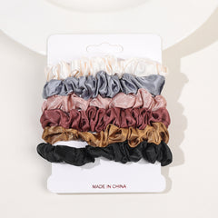6pcs Velvet Satin Hair Tie Scrunchie Set for Women Girls