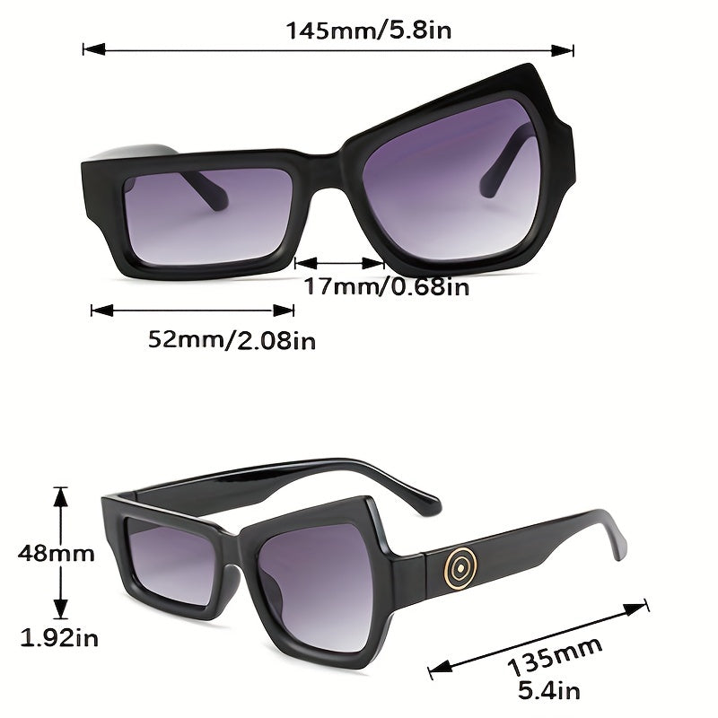 Thick Frame Sunglasses Y2K Punk Eyeglasses Women's Driving Eyewear