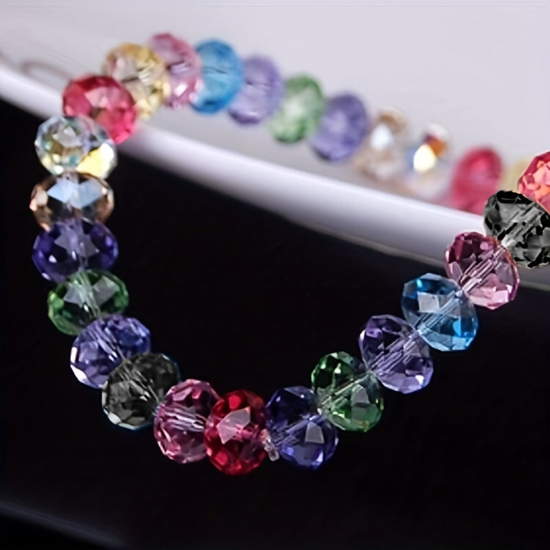 Crystal Acrylic Beaded Bracelet Minimalist Hand Jewelry For Women & Girls