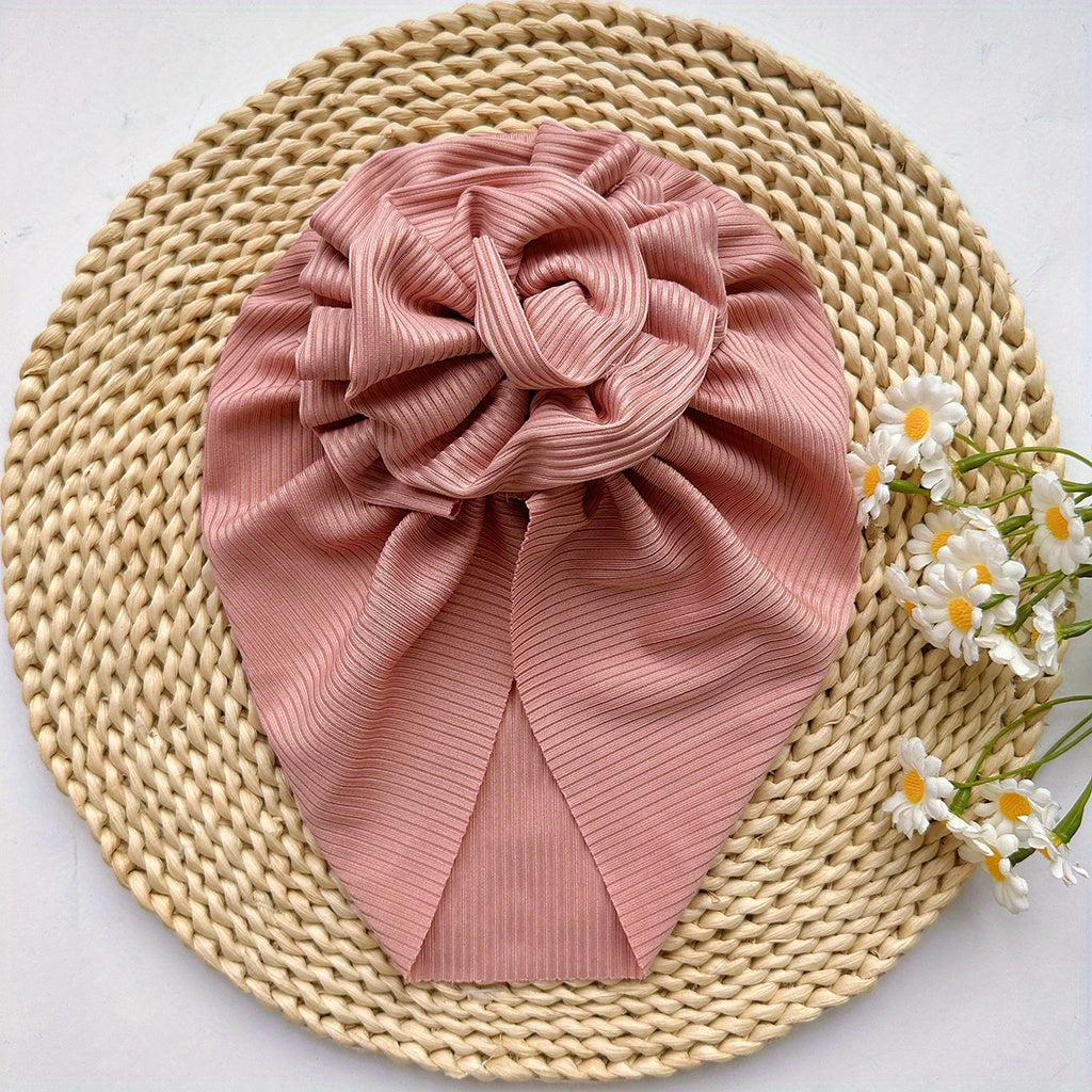 Big Flower Baby Hat Thin Headband Soft Comfortable for Newborns