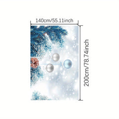 Polyester Merry Christmas Table Cloth Solid Table Cover