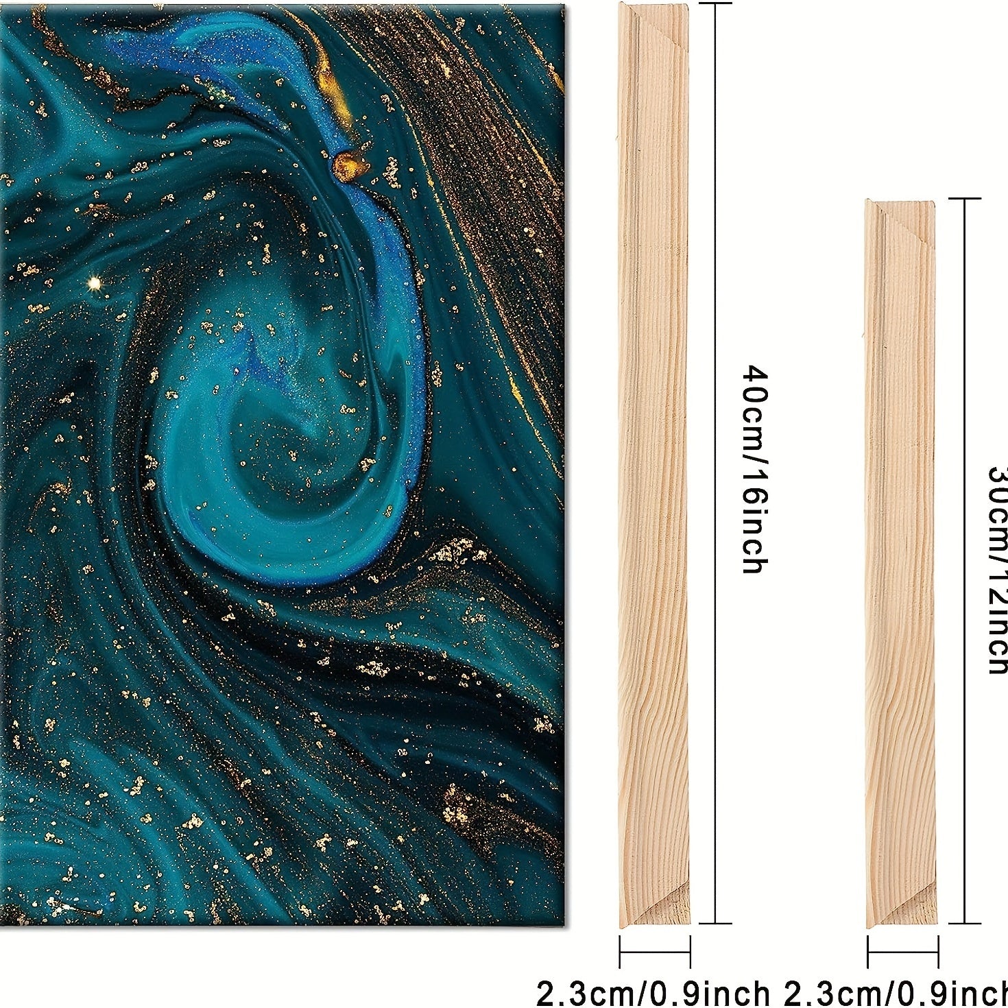 DIY Canvas Stretcher Bars Frame Kit for Paintings Prints