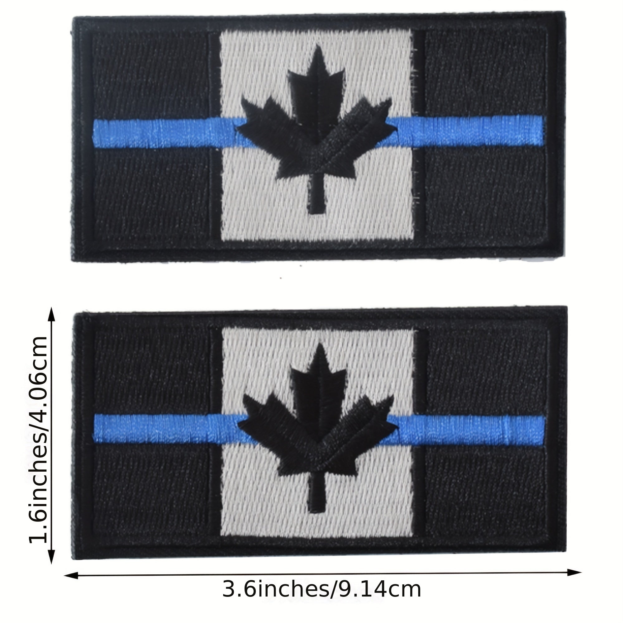J CARP 2pcs Canadian Flag Patch Military Insignia For Men