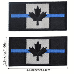 J CARP 2pcs Canadian Flag Patch Military Insignia For Men