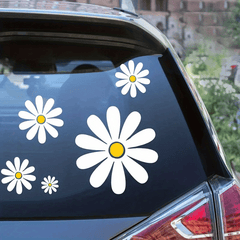 Daisy Car Sticker Set - Warm and Cozy Family Decor