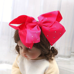 Girls Large Bow Rhinestone Hairpin Princess Hair Accessories