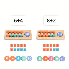 Wooden Math Learning Set for Kids