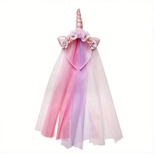 Colorful Unicorn Headband Hair Ornament for Party