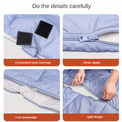 Durable Sleeping Bag for Two with Detachable Pillow