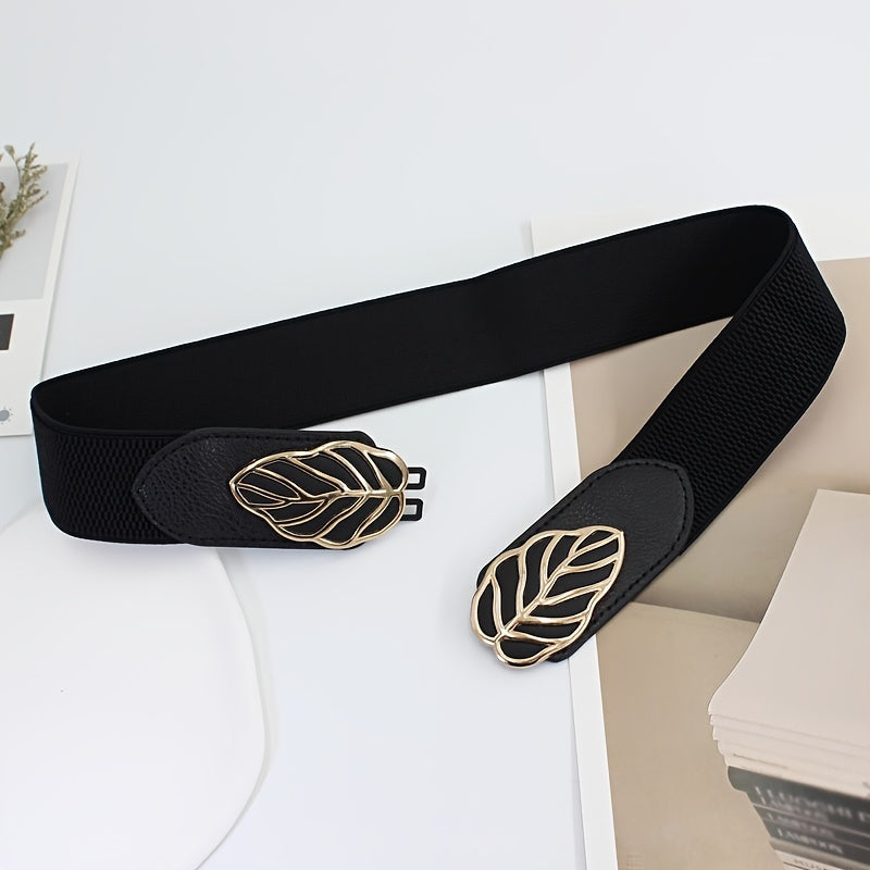 Women's Elastic Leaf Corset Belt For Dresses and Jeans