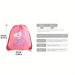 Kids Cartoon Bundle Drawstring Backpack Storage Bag