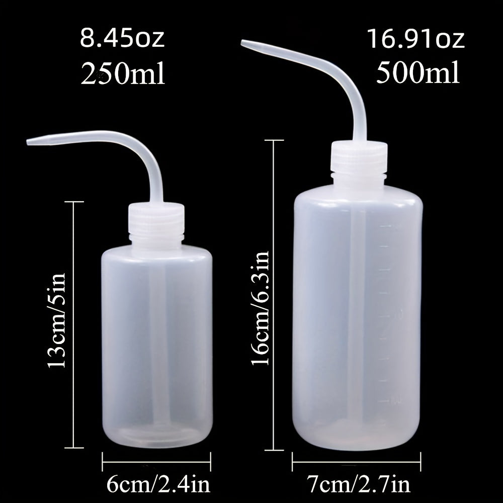 2pcs Inverted Plastic Squeeze Bottles 250ml & 500ml