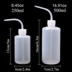 2pcs Inverted Plastic Squeeze Bottles 250ml & 500ml