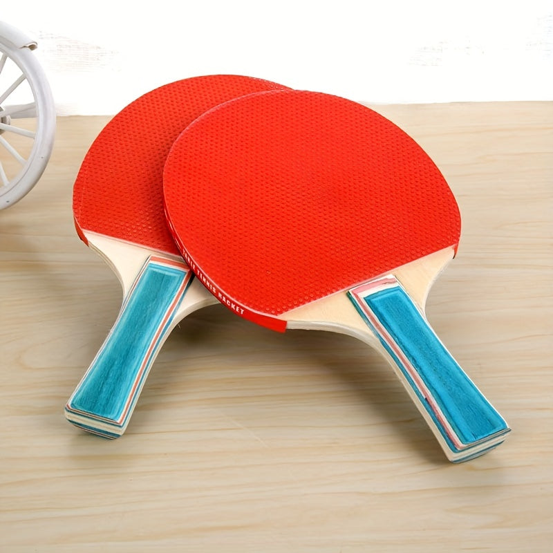 Table Tennis Racket Set with Three Balls
