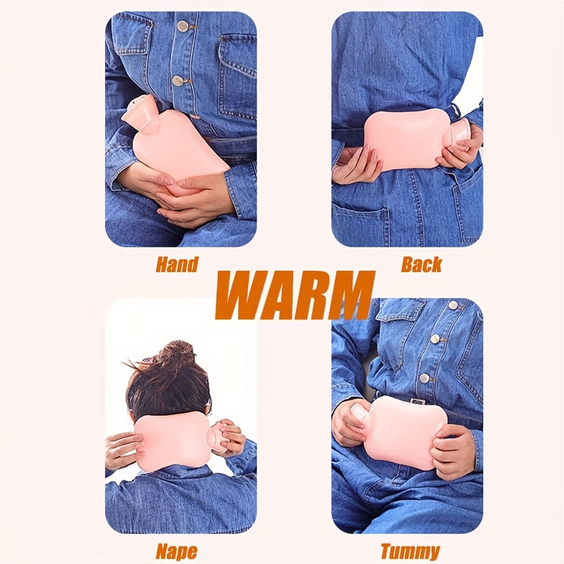Hot Water Bottle w/ Soft Cover Hand Warmer Winter Gift