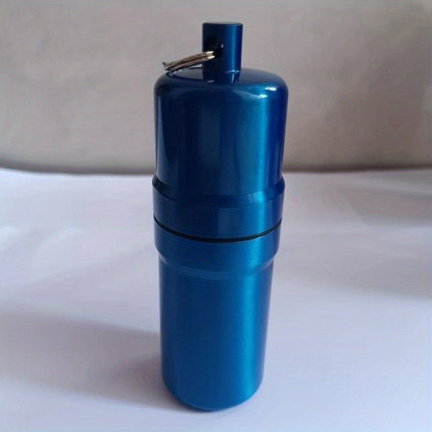 Metal Cigarette Can Waterproof Key Ring Outdoor Portable Sealed Cigarette Can
