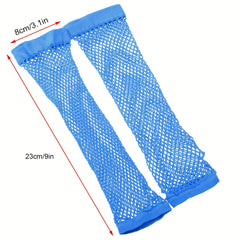 Y2K Fishnet Long Gloves Solid Mid length Gloves Punk Fingerless Gloves For Women