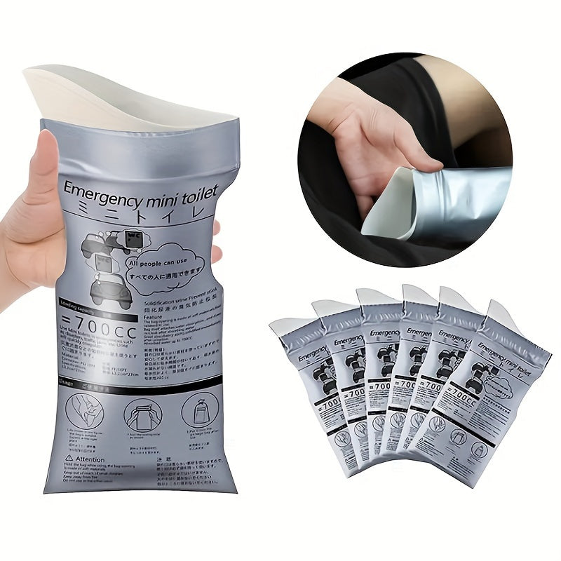 4pcs Emergency Urinate Bags 23.67oz Portable Outdoor Travel Toilet Vomiting Bag