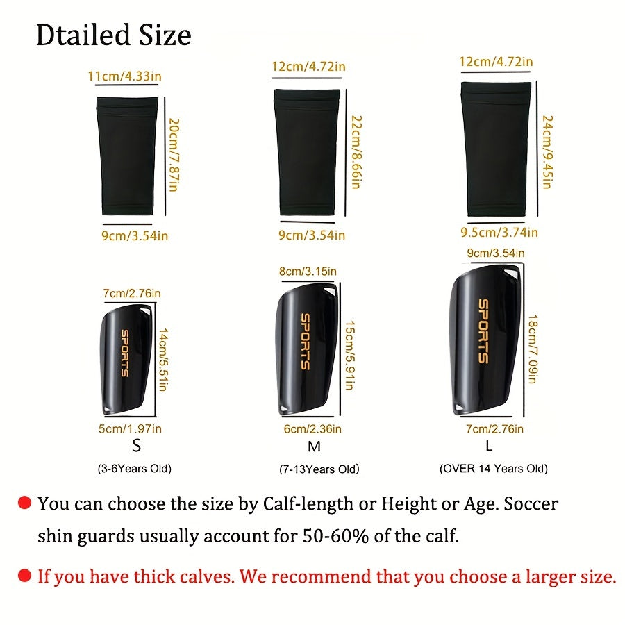 Football Soccer Socks & Shin Guards Set
